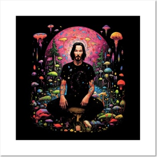 Keanu Reeves Psychedelic Zen Meditation Posters and Art